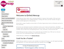 Tablet Screenshot of enfieldmencap.org.uk